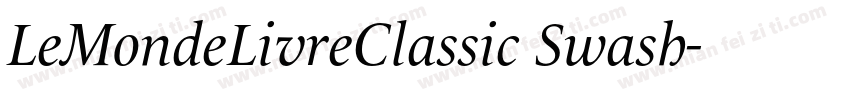 LeMondeLivreClassic Swash字体转换